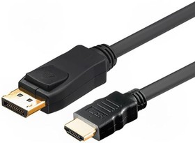 Фото 1/2 51958, Кабель, DisplayPort1.1, вилка DisplayPort, вилка HDMI, 3м