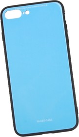 Фото 1/4 Защитная крышка "LP" для iPhone 7 Plus/8 Plus "Glass Case" (голубое стекло/коробка)