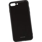 Защитная крышка "LP" для iPhone 7 Plus/8 Plus "Glass Case" (черное стекло/коробка)