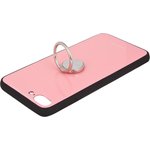 Защитная крышка "LP" для iPhone 7 Plus/8 Plus "Glass Case" с кольцом (розовое ...