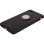 Защитная крышка "LP" для iPhone 7 Plus/8 Plus "Glass Case" с кольцом (черное ...