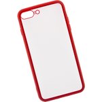 Защитная крышка "LP" для iPhone 7 Plus/8 Plus "Glass Case" с красной рамкой ...