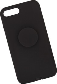 Фото 1/5 Защитная крышка "LP" для iPhone 7 Plus/8 Plus "PopSocket Case" (черная/коробка)