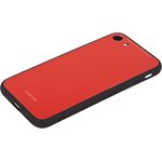 Защитная крышка "LP" для iPhone 7/8 "Glass Case" (красное стекло/коробка)