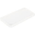 Защитная крышка "LP" для iPhone 7/8 "Glass Case" с белой рамкой (прозрачное ...
