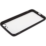 Защитная крышка "LP" для iPhone 7/8 "Glass Case" с черной рамкой (прозрачное ...