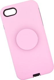 Фото 1/5 Защитная крышка "LP" для iPhone 7/8 "PopSocket Case" (розовая/коробка)
