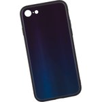 Защитная крышка "LP" для iPhone 7/8 "Rainbow Glass Case" (синий градиент/коробка)