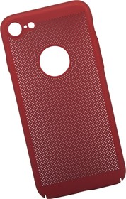 Фото 1/4 Защитная крышка "LP" для iPhone 8 "Сетка" Soft Touch (красная) европакет