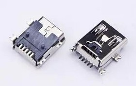 Разъем USB L-KLS1-229-5FB-B-R, mini-B, розетка, на плату SMT, KLS Electronic