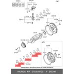 Вкладыши коренные HYUNDAI/KIA 21020-38120