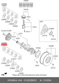 210202B921, Комплект подшипников 0.25 RIO (2011 )
