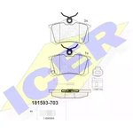 181593703, Колодки дисковые задние диск R14 VW GOLF V 1.4I-2.0TDI 03  ...