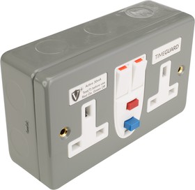 Фото 1/3 RCD07MAVN, 30A, BS Fixing, Active RCD Socket, Plastic, Surface Mount, Switched, 230 V ac