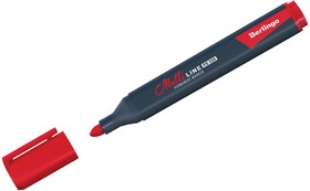 Перманентный маркер Multiline PE320 красный, пулевидный, трехгранный, 3 мм BMc_17203