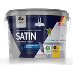 Premium ВД краска SATIN латексная интерьерная с шелковистым блеском база 1 9л ...
