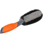 abin010 Щетка-ершик для мытья с жёсткой щетиной и прорезиненной ручкой (29 см) ...