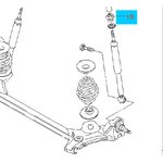 96246673, Втулка амортизатора CHEVROLET: LANOS (T100) 1998-2002 ...