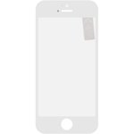 Стекло + OCA в сборе с рамкой для iPhone 5 олеофобное покрытие (белый)
