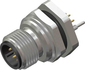 Фото 1/2 Circular Connector, 8 Contacts, Rear Mount, M12 Connector, Plug, Male, IP67