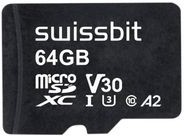 SFSD064GN1AM1TB- E-IK-21P-STD, Industrial Memory Card, microSD, 64GB, 95MB/s, 81MB/s, Black