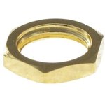 132-NUT SMA GLD, Connector Accessories Hex Nut Straight Brass Gold