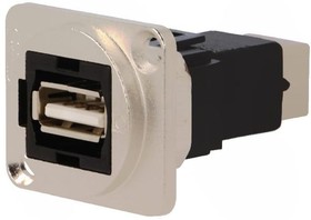 Фото 1/2 CP30209NM, USB Adapter in XLR Housing, USB-A 2.0 - USB-B 2.0