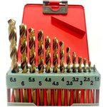 Сверла кобальтовые по металлу и нержавеющей стали (набор 13 шт) 25044
