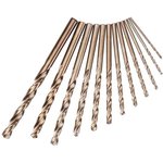 Сверла кобальтовые по металлу и нержавеющей стали (набор 13 шт) 25044