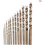 Сверла кобальтовые по металлу и нержавеющей стали (набор 13 шт) 25044