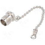 122486, Connector Accessories Female Cap Straight Brass Nickel
