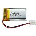 LP612338-PCM, Аккумулятор литий-полимерный (Li-Pol) 500мАч 3.7В, с защитой, PoliCell