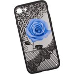 Защитная крышка "LP" для iPhone 8/7 Роза голубая (европакет)
