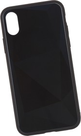 Фото 1/4 Защитная крышка "LP" для iPhone X "Diamond Glass Case" (черный бриллиант/коробка)