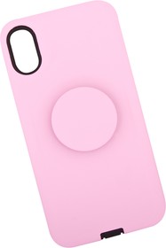 Фото 1/2 Защитная крышка "LP" для iPhone X "PopSocket Case" (розовая/коробка)