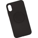 Защитная крышка "LP" для iPhone X "PopSocket Case" (черная/коробка)