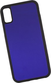 Фото 1/5 Защитная крышка "LP" для iPhone X "Термо-радуга" фиолетовая-розовая (европакет)