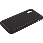 Защитная крышка "LP" для iPhone X "Термо-радуга" черная-голубая (европакет)