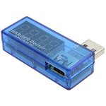 USB Charger Doctor, USB зарядное устройство с индикацией напряжения и тока зарядки , 4-разрядный, LED-индикатор