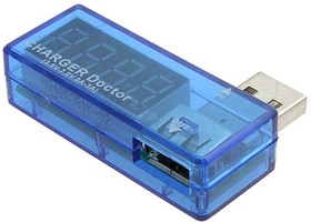 USB Charger Doctor, USB зарядное устройство с индикацией напряжения и тока зарядки , 4-разрядный, LED-индикатор