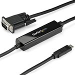 CDP2VGAMM2MB, USB C to VGA Adapter, USB 3.1, 1 Supported Display(s) - 1920 x ...