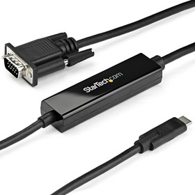 Фото 1/5 CDP2VGAMM2MB, USB C to VGA Adapter, USB 3.1, 1 Supported Display(s) - 1920 x 1200 @ 60Hz