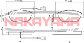 HP8272NY, Колодкитормозные дисковыекомплект