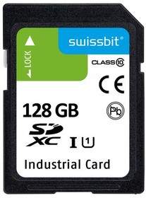 SFSD128GL1AM1MT- I-PL-21P-STD, Memory Cards Industrial SD Card, S-58, 128 GB, 3D PSLC Flash, -40C to +85C