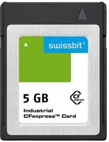 SFCE005GW1EB1TO- I-5E-11P-STD, Memory Cards Industrial CFexpress Card, G-26, 5 GB, 3D PSLC Flash, -40C to +85C