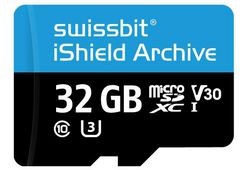 SFSD032GN1PT1MT- I-6F-07P-SW6, Memory Cards Industrial microSD Card, PS-66u iShield Archive, 32 GB, 3D PSLC Flash, -40C to +85C