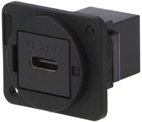 Фото 1/4 CP30201X, Соединитель, гнездо USB C,с обеих сторон, FT, USB-C, пластик