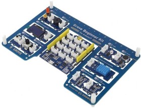 Фото 1/3 Набор датчиков и сенсоров Seeed 110061162 Grove Beginner Kit for Arduino - All-in-one Arduino Compatible Board with 10 Sensors and 12 Projec