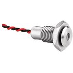 DX0507/RD/12, LED Panel Mount Indicators Red LED Indicator Wire Leads 12 Volt