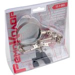 Лупа 4-х кратная с зажимом для пайки Третья рука, D 60мм, 13-1-003